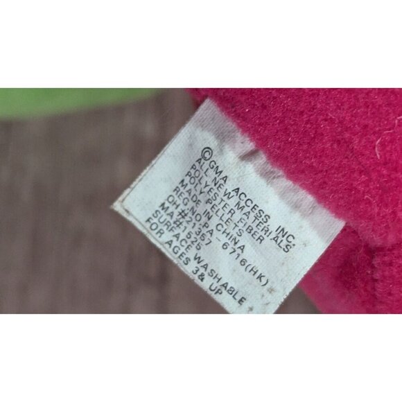 GMA Access Inc. Pink & Green Frog Plush Toy 8" stuffed animal - Picture 5 of 6